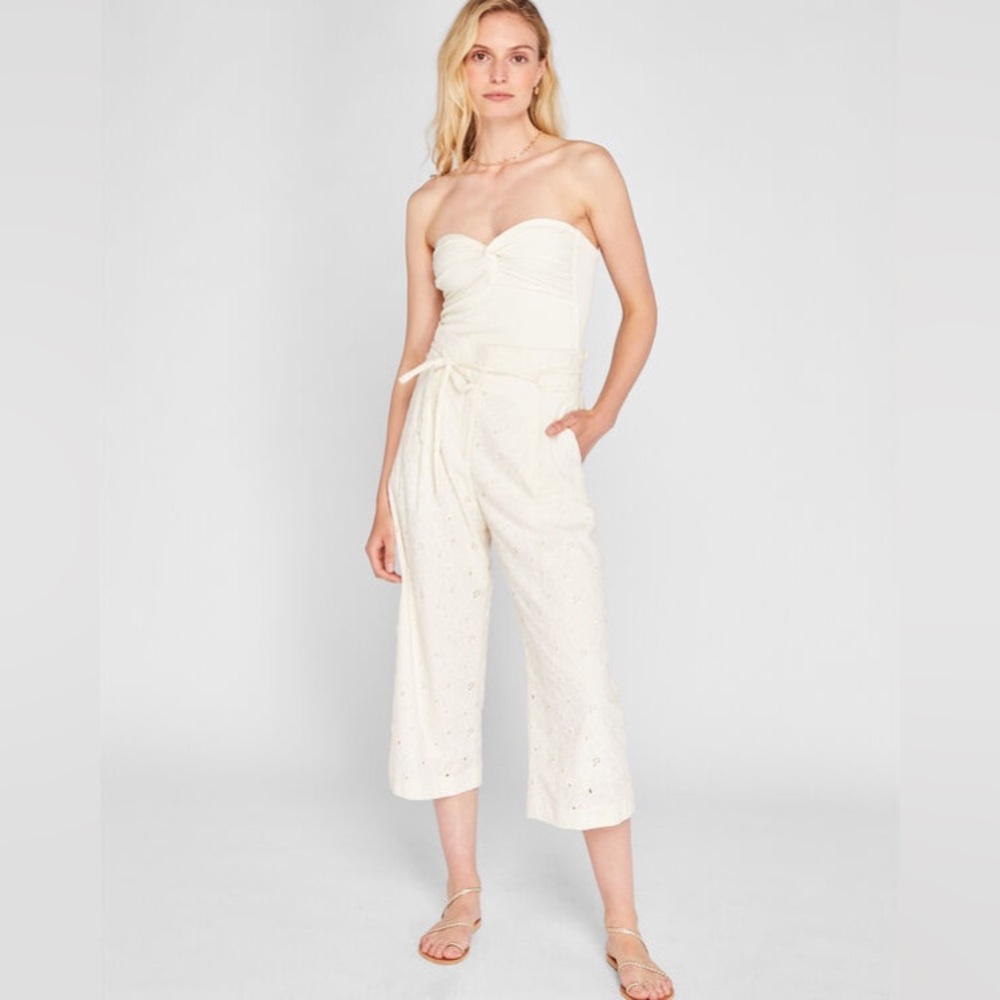 🤍 CLUB MONACO Anreannah Eyelet Wide Leg Pant size 12